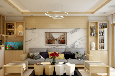 Nội thất phòng khách nhà phố